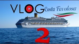 VLOG CROISIÈRE COSTA FAVOLOSA 2019  Episode 2 La fabuleuse Notte Bianca [upl. by Helbona]