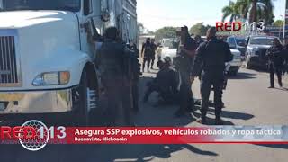 Asegura SSP explosivos vehículos robados y ropa táctica en Buenavista [upl. by Fiorenze704]