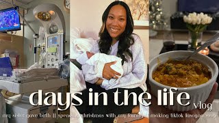 days in the life  my sister gave birth  holidays w my fam  making the TikTok lasagna soup [upl. by Clotilda]