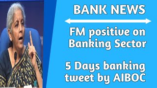 FM positive on Banking Sector  5 Days Banking tweet by AIBOC [upl. by Genni]