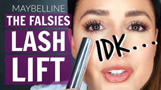 1st ImpressionHONEST Review  MAYBELLINE The Falsies LASH LIFT [upl. by Gwendolen]