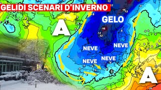 ▶ METEO GELIDI SCENARI DINVERNO IN ARRIVO FORTE MALTEMPO NEVE A BASSA QUOTA E DOPO IL FREDDO [upl. by Schild]