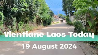 Vientiane Capital Laos Today 19 August 2024  Walking Tour by Annasor Travels [upl. by Muldon221]