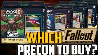 Which Fallout Commander Deck Should You BUY Strongest Best Value and MORE  Magic The Gathering [upl. by Enirac]