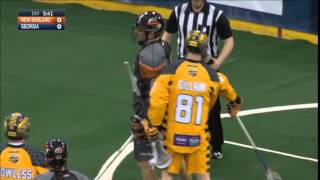 NLL Miles Thompson fakes spins and scores for Georgia Swarm [upl. by Nohsad]