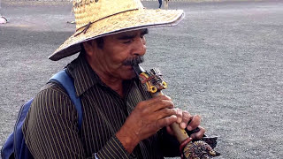 Ancient Mesoamerican Music Flute Pyramid SunMoon Teotihuacán Mexico  Maya Aztec Totonac [upl. by Gardia253]