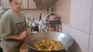 Masak Sambal Petai Campur Udang Dan Umbut Mulung [upl. by Senhauser]