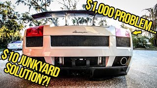 I Fixed My Cheap Lamborghini With Parts I Found In The JUNKYARD [upl. by Goody]