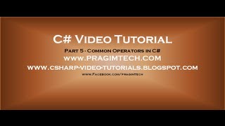 Part 5  C Tutorial  Common Operators in cavi [upl. by Tabitha]