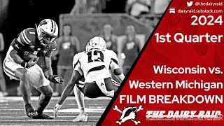 Wisconsin vs Western Michigan 2024 1st Quarter Breakdown  The Dairy Raid [upl. by Preiser]