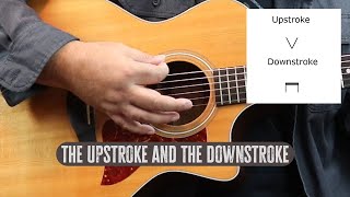 The Upstroke and the Downstroke  Beginning Guitar Course [upl. by Eemia]