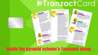 SCAM ALERT Tranzact Card the Facebook posts continue antimlm [upl. by Ecirtnahs]