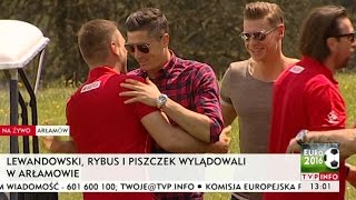 Witani niczym gwiady rocka Lewandowski Piszczek i Rybus już w Arłamowie [upl. by Priestley923]