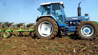 Ford 7810 Ploughing [upl. by Haelam555]