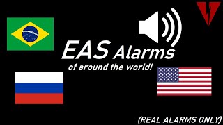 EAS Alarms of Around the World REAL ones ONLY [upl. by Lletnwahs868]