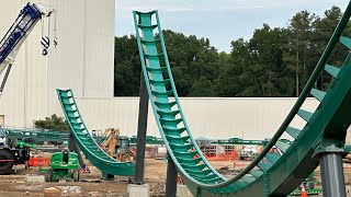 Kings Dominion Vlog 49  Loop Track Pieces Up [upl. by Vatsug977]