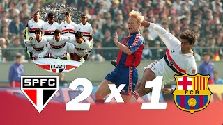 São Paulo 2 x 1 Barcelona  melhores momentos Final Mundial Interclubes 1992 [upl. by Asaert]