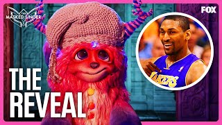 The Reveal Metta World Peace is Cuddle Monster  Season 10  The Masked Singer [upl. by Adar]