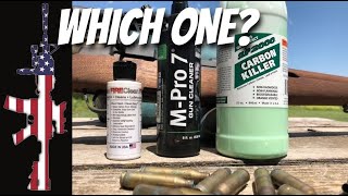 Gun Cleaners  MPro 7 vs Slip 2000 vs Fire Clean vs Hoppes 9 [upl. by Icnan]