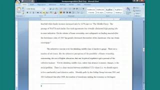 Inserting a Footnote in Word Turabian FootnoteBib Style [upl. by Fulcher]