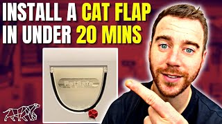 How to install a Cat Flap in UNDER 20 MINUTES  PetSafe Cat Flap diy cat [upl. by Dafna]