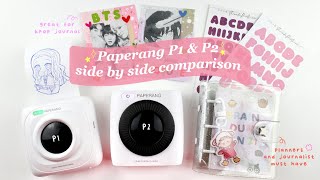 PAPERANG REVIEW Thermal Printer and Print Quality  P1 amp P2 side by side comparison  MUST WATCH [upl. by Frulla]