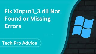 How to Fix Xinput13dll Not Found or Missing Errors [upl. by Jerad]