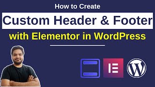 Create Custom Header amp Footer using Elementor in WordPress  In Hindi  My Online Master [upl. by Giffie]