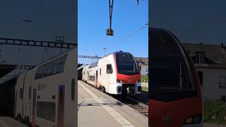 sbb cff ffs interregio ir stadlerkiss2 stadler trainspotting railway schweiz shorts yt [upl. by Helbonnas676]