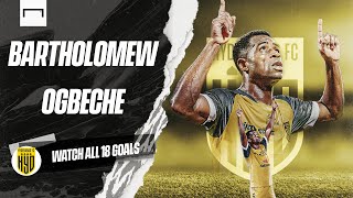 Bartholomew Ogbeche All 18 goals scored by the Golden Boot winner  Hyderabad FC  ISL 202122 [upl. by Vladi]