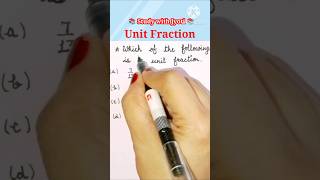 Identify the Unit fraction fraction maths viralshort yt [upl. by Eelahs]