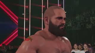 WWE 2K24 myrise mode ftmiro Part 16 Redeemer vs Harbinger of Doombackstage fight with MVP [upl. by Akenom218]