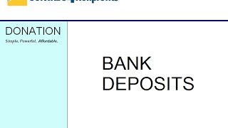 Bank Deposits in DONATION ACCOUNTS and QuickBooks [upl. by Celka]