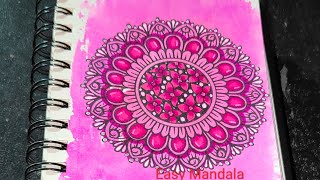 Color Mandala Art For Beginners  EasyMandala59 [upl. by Atival]