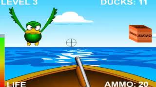 Boat Hunt Flash Game Gameplay [upl. by Dnaltiak]