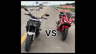 Honda CBR 650R Vs Yamaha mt09 short viral trending race drag Ayush Verma [upl. by Gipps393]