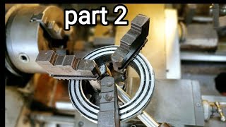 cara membuat ulir spiral archimedes di mesin bubut part 2  how to make a spiral thread [upl. by Ribble]