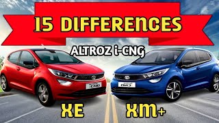 Tata Altroz iCNG XE vs XM Plus Comparison 2023Altroz iCNG XE vs XM Plus CompareTata Altroz iCNG [upl. by Idelia]