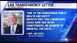 CBS47 Rep Jim Costa calls for Transparency about illegal Reedley Lab investigation [upl. by Racso246]