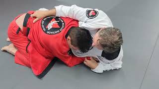 Jean Jacques Machado Rolling with bigger Black Belt Student [upl. by Notlim]