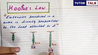 Hookss Law  Class 11 Physics [upl. by Alema]