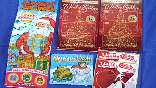 NEUE LOSE  Winter Zauber Winter Cash Advent Kalender 1 Jahr Weihnachten  Rubbelkaiser [upl. by Boswall]