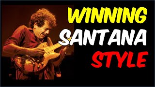 Winning Santana Lick  Santana Guitar Lesson  Guitar TAB [upl. by Bartle]