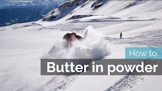 How to Butter on Skis  Powder [upl. by Kostman]