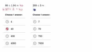 Approximating dividing by decimals [upl. by Stelle]