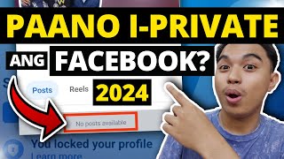 HOW TO PRIVATE FACEBOOK ACCOUNT HOW TO LOCK FACEBOOK PROFILE 2024 [upl. by Cammi]