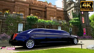 Throneful Forza Horizon 4  Tour of a Luxury Cadillac Limousine [upl. by Saduj130]