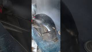 Applying clear coat on tank shorts viral trending [upl. by Shargel845]