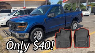 Cheapest WeatherTech mats for the ‘24 F150 [upl. by Eat]