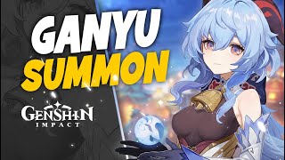 MAGNIFIQUE SUMMON SUR LA NOUVELLE BANNIERE DE GANYU  GENSHIN IMPACT [upl. by Yssis]